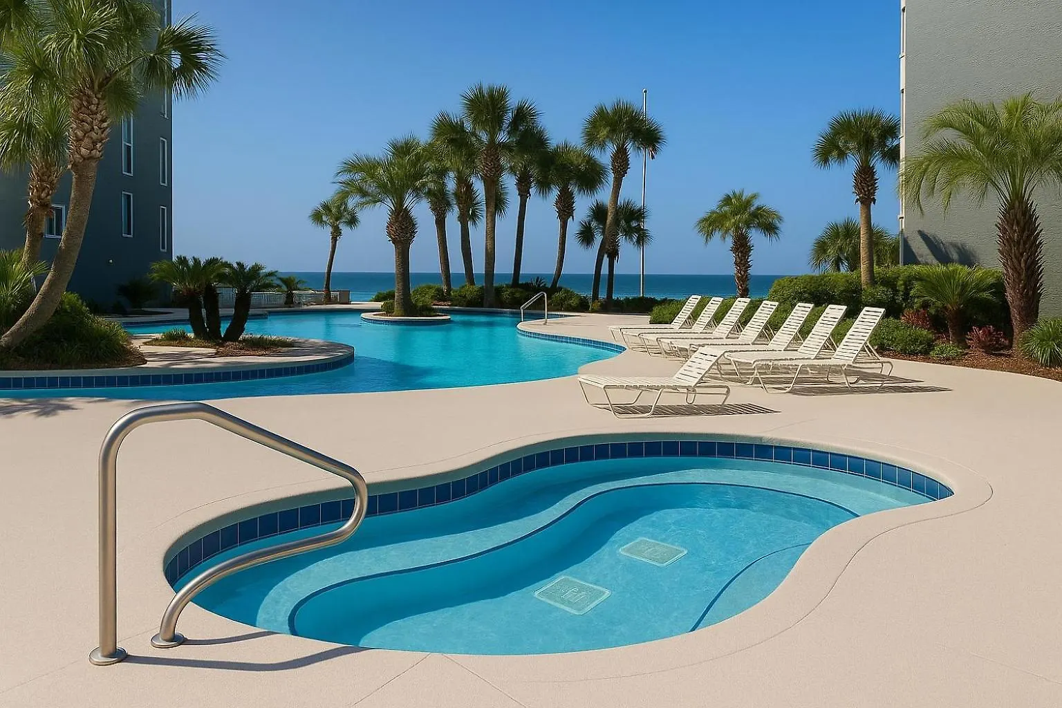 Gulf Front Private Balcony 2 Bed 2 Bath Luxury Apartment Panama City Beach United States